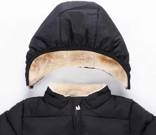Vista 3 de Chaqueta acolchada acolchada para bebé niño y niña, abrigo cálido para invierno y nieve