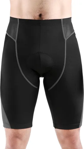 Vista 2 de INBIKE Pantalones cortos de ciclismo para hombre con acolchado 3D, antideslizantes, transpirables, de secado rápido, para ciclismo, ciclismo