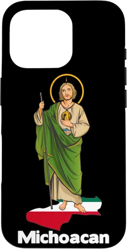Vista 20 de Funda para iPhone 16 San Judas Tadeo con Michoacán México