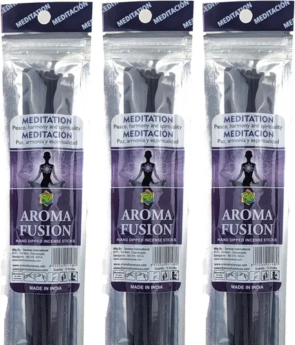 Vista 7 de Incienso prémium sumergido a mano de 11 pulgadas, paquete de 3 (15 varillas por paquete) - Elige tu aroma (Clean Home)