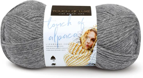 Vista 20 de Lion Brand Yarn Hilo Touch of Alpaca (1 madeja), color negro