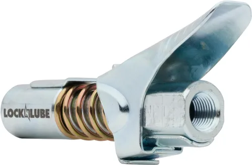 Vista 6 de Acople para pistola engrasadora LockNLube, punta de empalme para acople engrasado Zerk, fácil de colocar y quitar, se mantiene fijo, la grasa queda