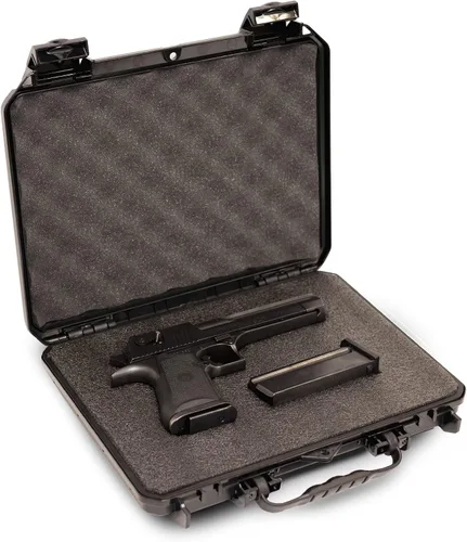 Vista 11 de Evergreen Funda protectora compacta discreta con bloqueo de 2 pistolas y 4 cargadores - CCW/seguro de viaje/especificaciones