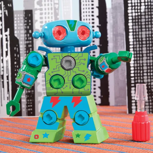 Vista 5 de Educational Insights Robot de diseño y taladro - Juguetes de construcción y herramientas para niños, conjuntos de construcción de juguetes