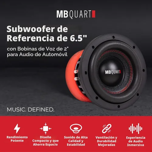 Vista 2 de MB Quart Referencia 6,5 pulgadas 600W 4 ohmios DVC subwoofer de audio