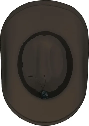 Vista 3 de thuizen Sombrero de vaquero enrollado con corona Fedora moderna para hombre