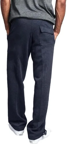 Vista 4 de Pantalones deportivos de forro polar pesado para hombre, pantalones deportivos de entrenamiento con cintura elástica, cordón ajustable, pantalones