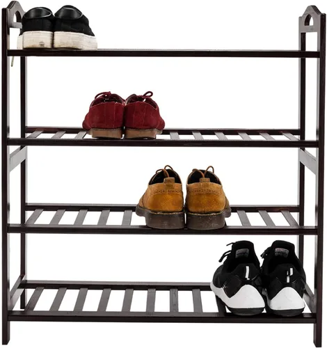 Vista 3 de N/ A Concise 12-Batten - Zapatero de bambú de 4 niveles