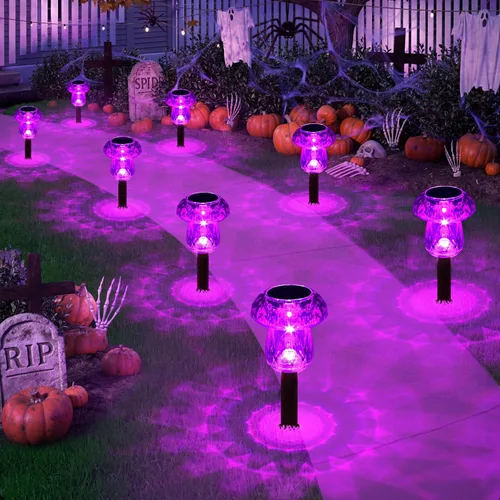 Vista 13 de Paquete de 16 luces solares para exteriores, luces de jardín de Cambio