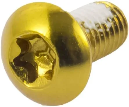 Vista 3 de chooee Pernos de rotor de freno de disco, tornillos de rotor de bicicleta M5x10mm para bicicleta de montaña MTB, oro de acero T25.
