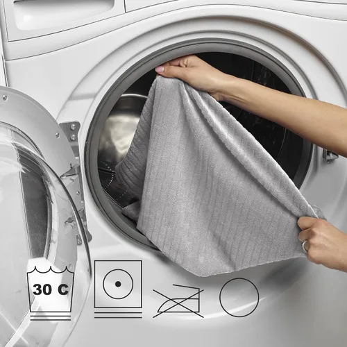 Vista 6 de Boppy Funda para cambiador, tela Minky acanalada gris