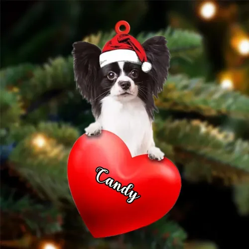 Vista 165 de Adornos de Navidad personalizados para perros, nombre personalizado, adorno de Malamute de Alaska, adornos acrílicos, regalos de Navidad, amantes