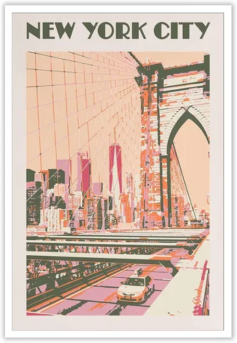 Vista 12 de Viokalt Escena Vintage de la Ciudad Prohibida de Beijing Paisaje de Viaje Arte de Pared Funki Paisaje de Ciudad China Cuadros Antiguos Pintura