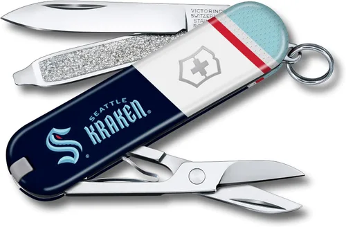 Vista 12 de Victorinox Classic SD Swiss Army – Navaja suiza de bolsillo compacta con 7 funciones, fabricada en Suiza, con hoja pequeña, destornillador y llavero