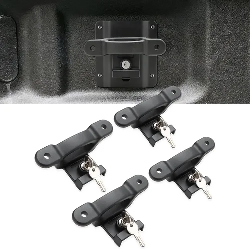 Vista 9 de auovo Anclajes de Amarre Compatibles con Ford F150 F250 F350 2015-2025 2026 Anclajes de Amarre para Caja de Camioneta con Placas de Soportes Grapas