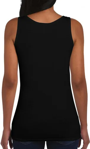 Vista 2 de Tee Hunt Dean Russo - Camiseta sin mangas para mujer, diseño de pastor alemán