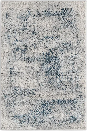 Vista 3 de Unique Loom Finsbury Collection - Alfombra de área Sarah (2 pies x 3 pies 1 pulgada, rectangular, azul/marfil)