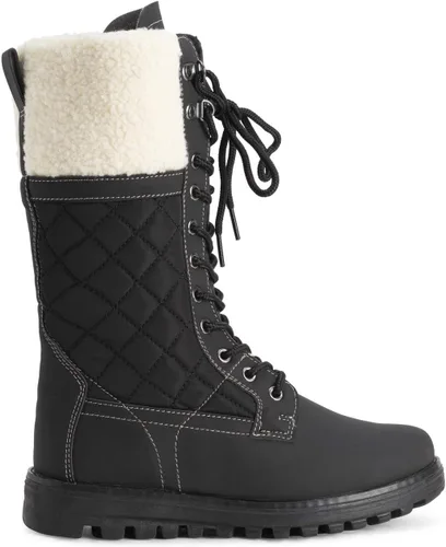 Vista 4 de POLAR - Botas térmicas para invierno y nieve, impermeables, cálidas, duraderas y de media pierna para mujer