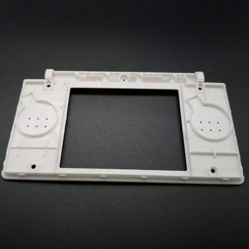 Vista 2 de Marco de pantalla LCD superior superior de plástico blanco para Nintendo DS Lite NDSL reemplazo consola pantalla carcasa carcasa