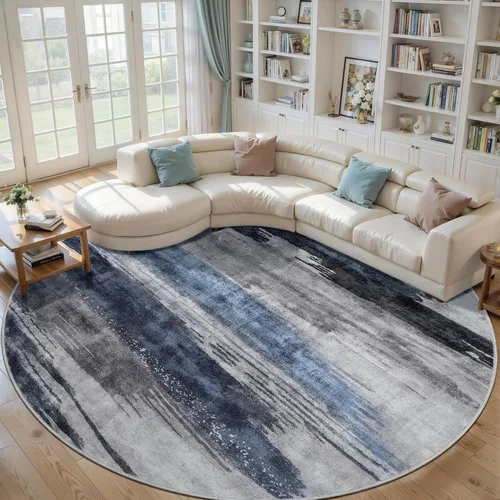 Vista 82 de Ciicool Alfombra moderna abstracta de 2 x 3 pulgadas, lavable, pequeña, antideslizante, de pelo bajo, alfombra de entrada plegable para cocina