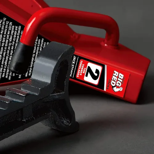 Vista 8 de BIG RED T42202 Torin Steel Jack Stands: Capacidad de 2 toneladas (4,000 lb), rojo, 1 par