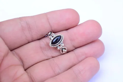 Vista 2 de Ring, 925 Sterling Silver Statement Ring For Women, Handmade Ring Gemstone Promise Ring for Birthday Christmas Gift For Her Ring Size US