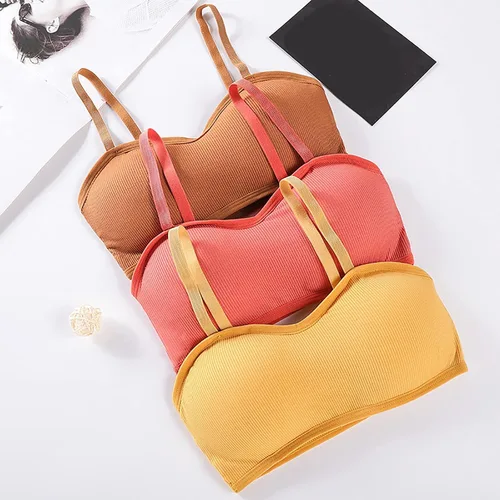 Vista 2 de Items Under 2 Bra with Body Bras Women Averykatherinewood Storefront Halter Bras with Clear Straps Low Back Strapless