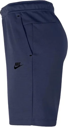 Vista 2 de Nike Sportswear Tech Fleece Pantalones cortos para hombre CU4503-410 L Azul marino medianoche negro