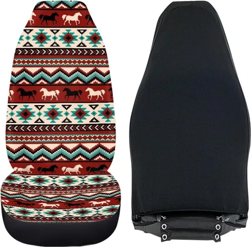 Vista 4 de Bulopur Aztec - Funda de asiento delantero para asiento delantero, accesorios de fundas de asiento automotriz, funda transpirable para asiento