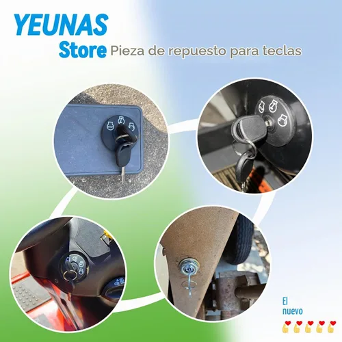Vista 4 de Reemplazo de llaves de encendido F900 K1009605 para excavadora Daewoo Doosan Terex y Bobcat E55W E57W E60 E62 E63 E80 E85 Modelo K1009605 K1009605B