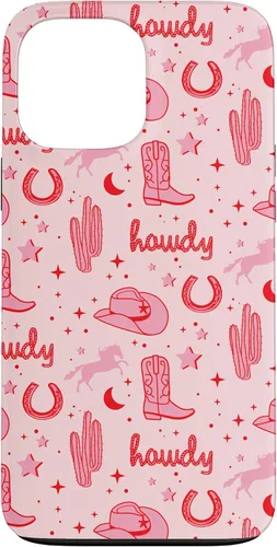 Vista 24 de Funda estética para iPhone 17, diseño de vaquera rosa pastel