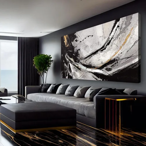 Vista 8 de XIANSHOU Arte de pared rosa y dorado con textura de flores para dormitorio, sala de estar, oficina, habitación de niñas, decoración de pared, 29 x