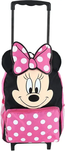 Vista 2 de Minnie Mouse Mochila rodante Softside de 14 pulgadas Rosado Mochilas de viaje