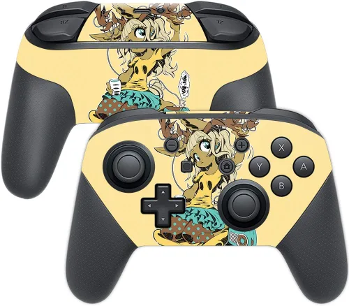 Vista 19 de MightySkins Skin compatible con Nintendo Switch Pro Controller - Alien Battle Funda protectora de vinilo duradera y única Fácil de aplicar