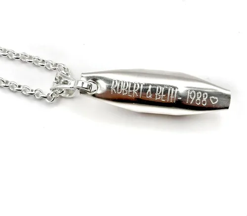 Vista 2 de Regalo del día de la madre Collar de piedra natal personalizado Collar de guisantes en una cápsula Piedras de nacimiento para niños Regalo