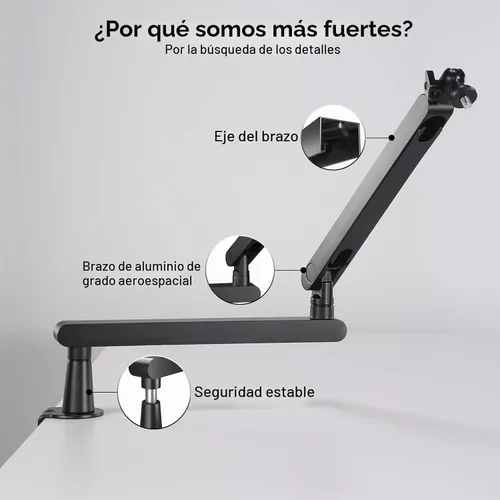 Vista 8 de MAONO Micrófono dinámico PD200X con brazo de brazo BA92 para podcast, estudio, transmisión, grabación, voz