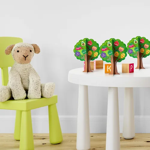 Vista 7 de Aginc Berry Juego de 16 recortes de árboles frutales de la Biblia, haz tu propio árbol de frutas con detalles bíblicos, árbol de frutas cristiano