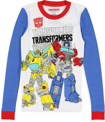 Vista 3 de INTIMO Transformers Optimus Prime Bumblebee - Conjunto de pijama para dormir para niño