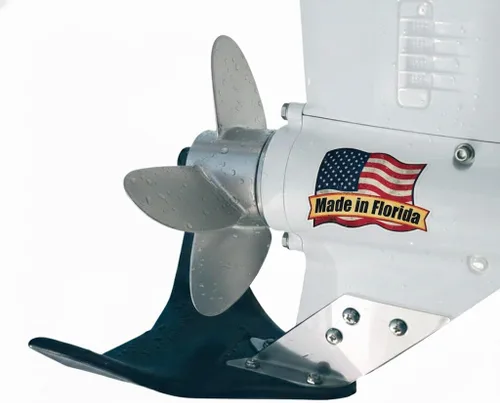 Vista 10 de Hydro-Shield Estabilizador de barco Hydrofoil - Escudo montado en esquivador para motores con soporte de montaje de grado marino - Disponible en 4