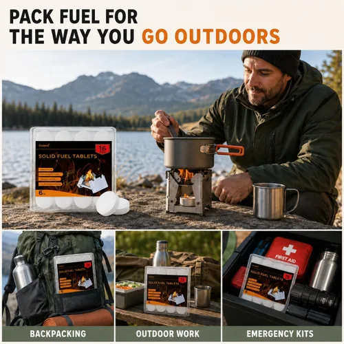 Vista 6 de Solid Fuel Tablets - Compact Size, High Energy, Safe and Reliable