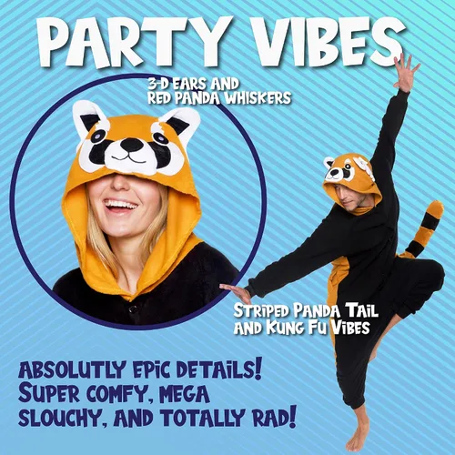 Vista 49 de Funziez! - Disfraz de Halloween para adultos, disfraz de animales y criaturas marinas, mameluco afelpado para cosplay, para mujeres y hombres