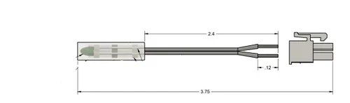 Vista 8 de Repuesto para sensor de temperatura de refrigerador Frigidaire 240597203