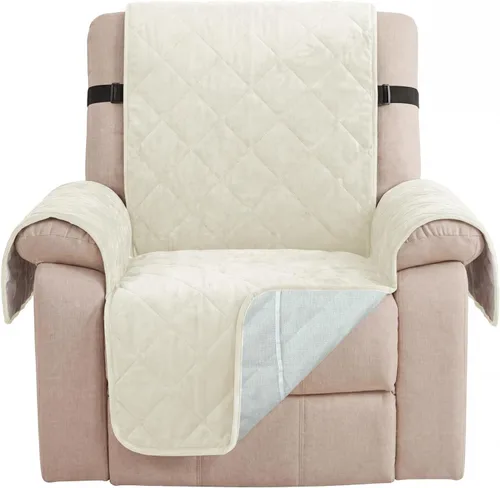 Vista 79 de H.VERSAILTEX Funda reversible para silla, protector de muebles antideslizante, resistente al agua, con correas elásticas de 2 pulgadas
