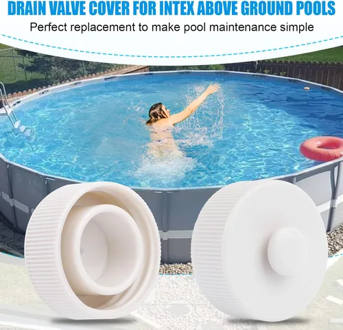 Vista 7 de Tapón de válvula de drenaje 11044 para piscinas intex sobre el suelo de 42 pulgadas y más altas tapa de drenaje de piscina