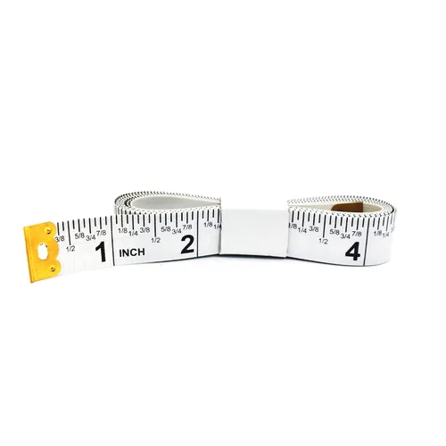 Vista 8 de Cinta de Medición Perfecta Multiusos de 60 Pulgadas de Doble Cara con Pulgadas Fraccionarias y Milímetros/Centímetros TR-16-frac (60 pulgadas Blanca)
