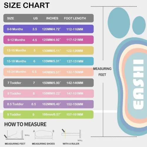 Vista 2 de Eashi Zapatos antideslizantes para bebés, niño o niña, para caminar interiores y exteriores. Zapatos de piel con suela transpirable y elástica