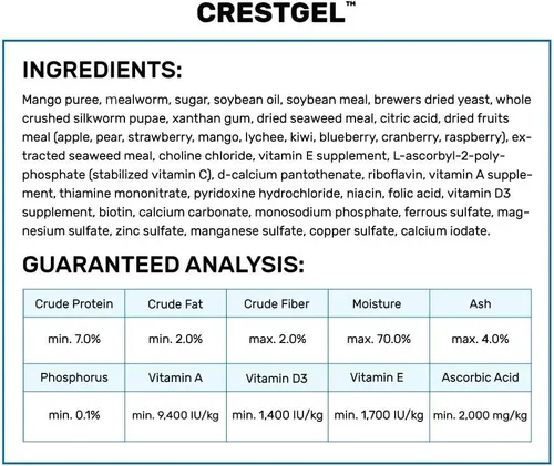 Vista 3 de Hikari CrestGel Alimento para Geckos Comedores de Frutas e Insectos, 1.76 oz (50g)