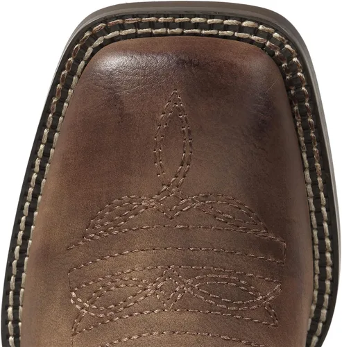 Vista 4 de J's.o.l.e Botas vaqueras para mujer, punta cuadrada, pantorrilla ancha, botas vaqueras bordadas