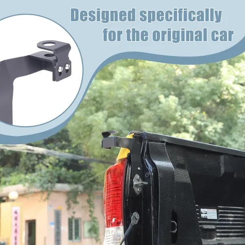 Vista 5 de Soporte de antena para portón trasero de automóvil, kit de soporte de antena CB compatible con Toyota Tundra 2007-2013, camionetas, antena