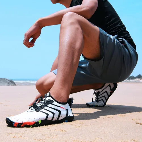 Vista 7 de Zapatos unisex de secado rápido para agua natación playa alberca surf yoga o ejercicios aeróbicos acuáticos